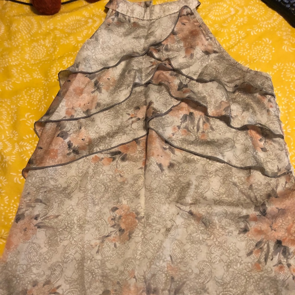 Stylish high neck ruffled top